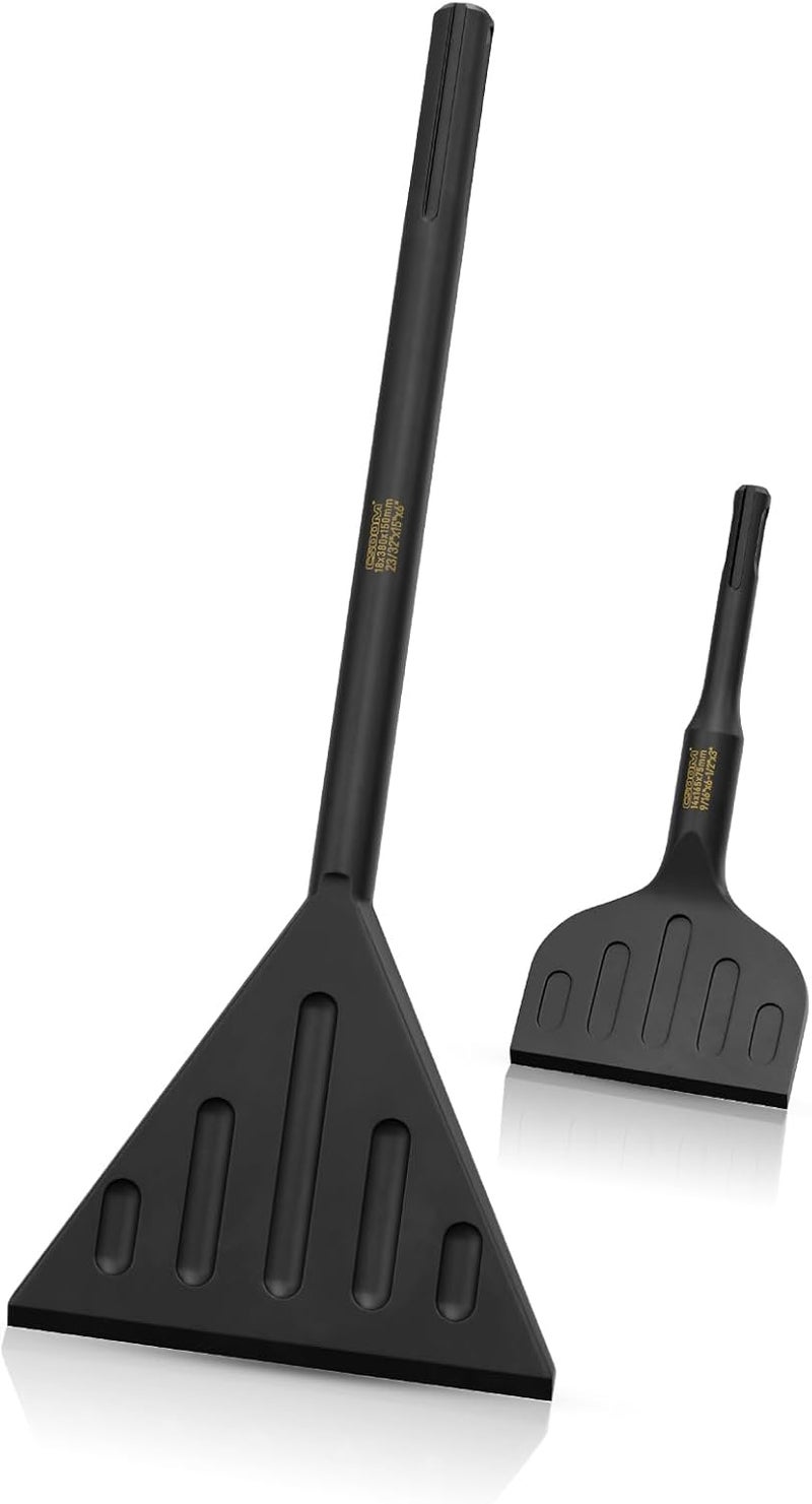 CSOOM SDS Max Chisel, 6 Inch by 15 Inch Tile Removal Scraping Chisel for Floor Removal, Concrete Mortar Thinset with SDS Max Handle Rotary Hammer Bit - Image 1